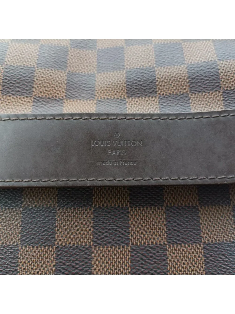 Louis Vuitton Shelton MM Ebene Damier Canvas Shoulder Bag
